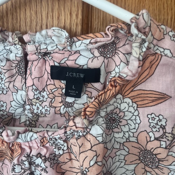 J. Crew Floral Top in Peach and White - Picture 2 of 4